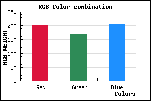 rgb background color #C9A8CC mixer