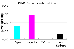 #C9A9EF color CMYK mixer