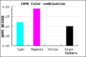 #C9B9E5 color CMYK mixer