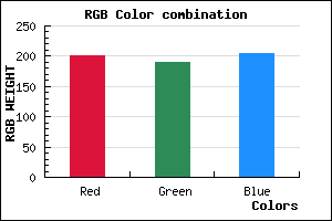 rgb background color #C9BDCD mixer