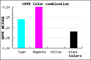 #C9BDEB color CMYK mixer