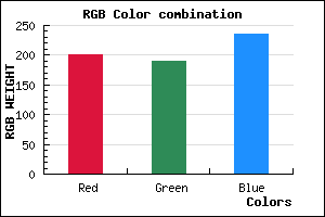 rgb background color #C9BDEB mixer