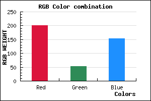 rgb background color #C93599 mixer