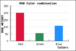 rgb background color #C9366B mixer