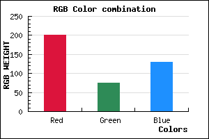 rgb background color #C94B81 mixer