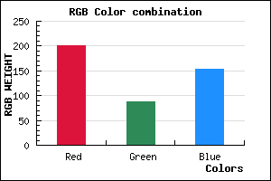 rgb background color #C9589A mixer