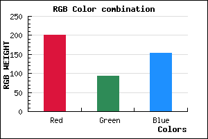 rgb background color #C95D99 mixer