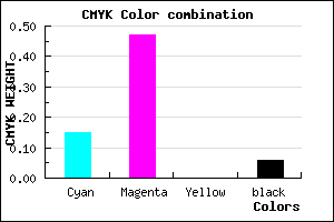 #CA7FEF color CMYK mixer