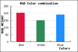rgb background color #CA96BE mixer