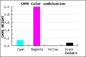 #CB00EC color CMYK mixer