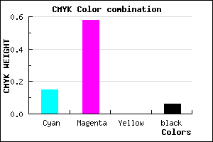#CB66F0 color CMYK mixer