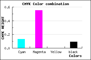 #CB68E8 color CMYK mixer