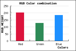 rgb background color #CB7FB8 mixer