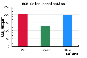 rgb background color #CB80C6 mixer
