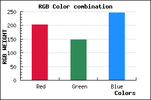 rgb background color #CB93F7 mixer