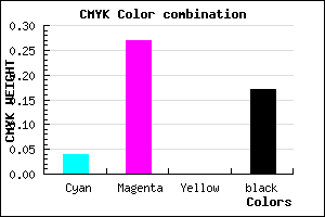 #CB9AD4 color CMYK mixer