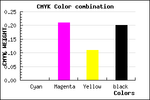 #CBA1B4 color CMYK mixer
