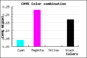 #CBA2D3 color CMYK mixer