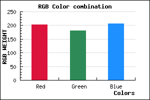 rgb background color #CBB5CF mixer