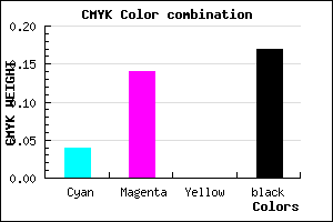 #CBB6D4 color CMYK mixer