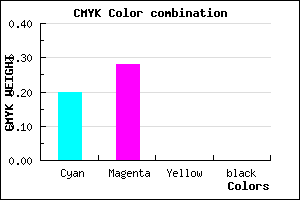 #CBB6FE color CMYK mixer