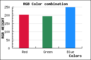 rgb background color #CBC2F8 mixer