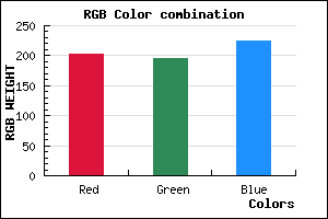 rgb background color #CBC3E1 mixer