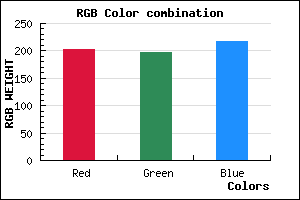 rgb background color #CBC5D9 mixer
