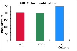 rgb background color #CBC5F7 mixer