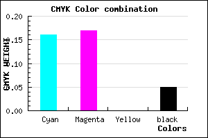 #CBC9F3 color CMYK mixer