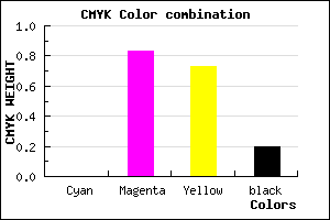 #CB2236 color CMYK mixer
