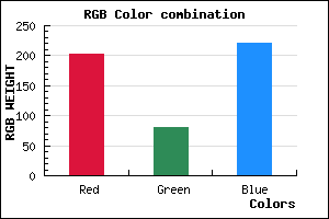 rgb background color #CB50DC mixer