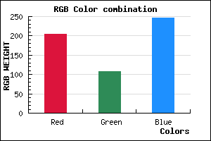 rgb background color #CC6BF7 mixer