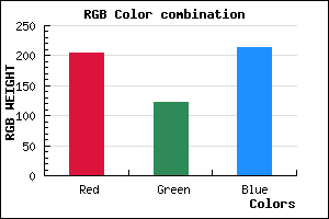 rgb background color #CC7BD5 mixer