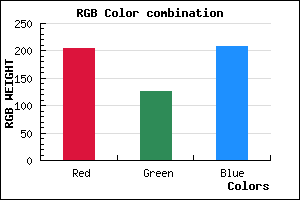 rgb background color #CC7ED0 mixer