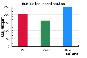 rgb background color #CCA2F7 mixer