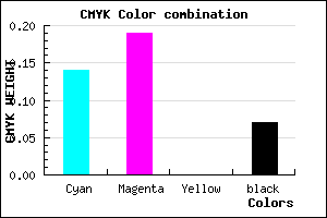 #CCBEEC color CMYK mixer
