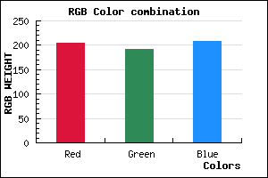 rgb background color #CCC0D0 mixer