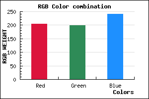 rgb background color #CCC6F0 mixer