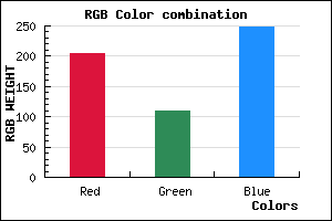 rgb background color #CD6EF8 mixer