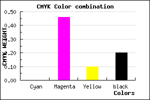 #CD6FB8 color CMYK mixer