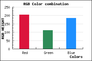 rgb background color #CD6FB8 mixer