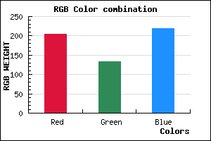 rgb background color #CD85DB mixer