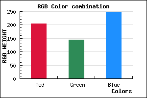 rgb background color #CD90F7 mixer