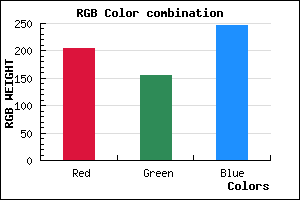 rgb background color #CD9BF6 mixer