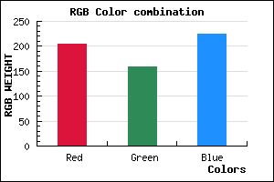 rgb background color #CD9FE1 mixer