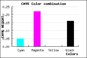 #CDA7D7 color CMYK mixer