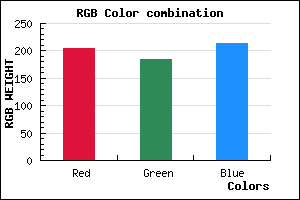 rgb background color #CDB8D5 mixer