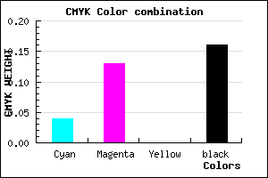 #CDBAD6 color CMYK mixer