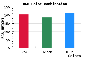 rgb background color #CDBAD6 mixer